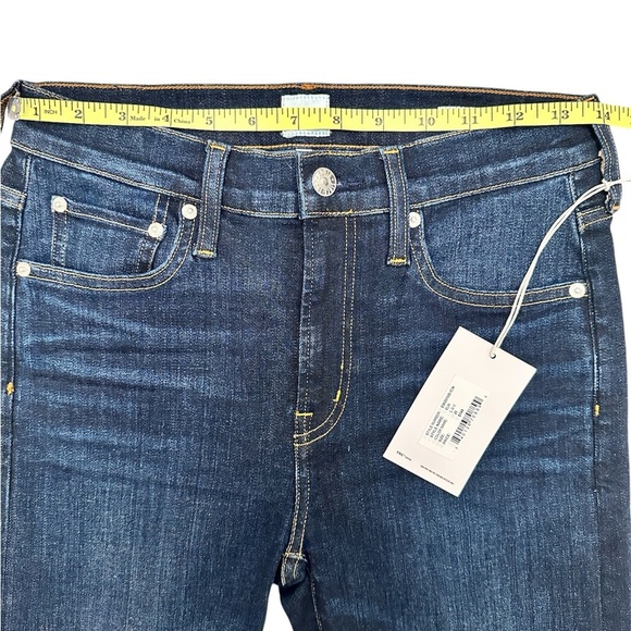 EDWIN Jeans Elin Mid Rise Straight Leg Crop Blue Women Size 26 NWT - Picture 5 of 13